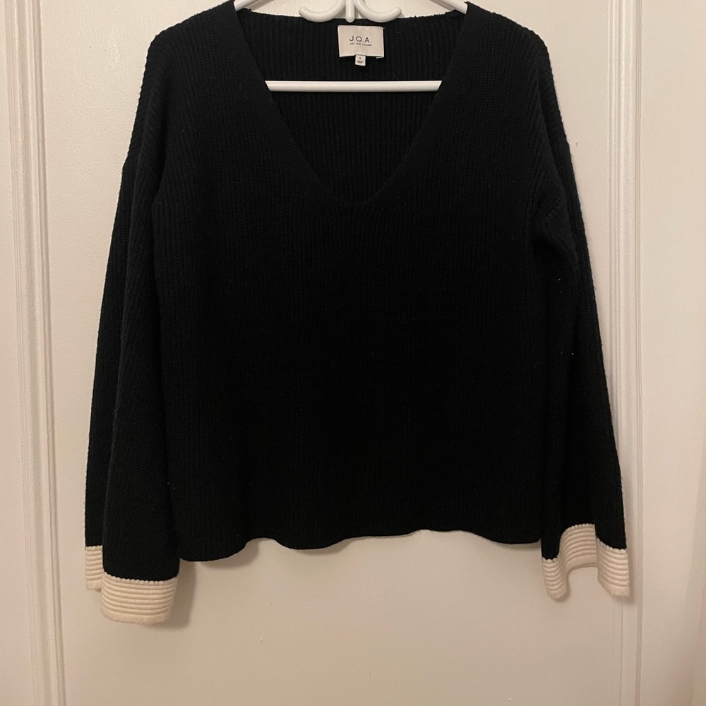 Black knit sweater